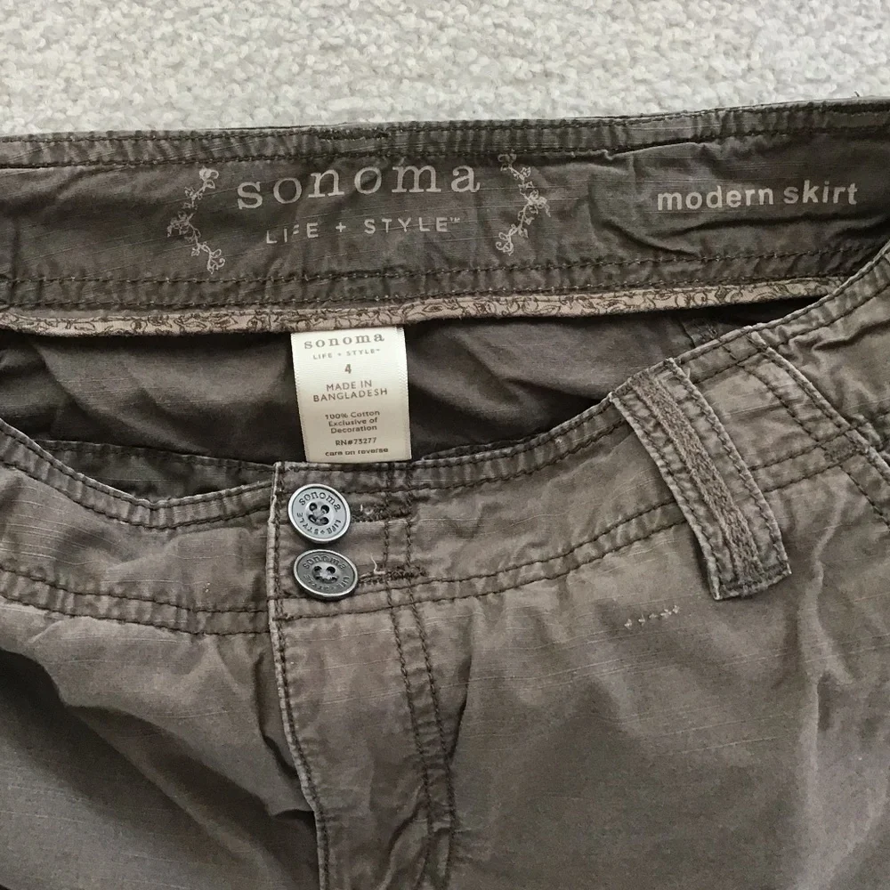 SONOMA BROWN MODERN SKIRT SIZE 4